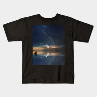 Deep Space Sailing Kids T-Shirt